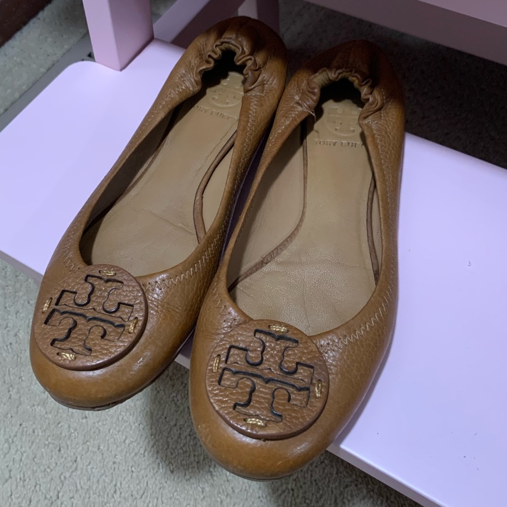 Tory Burch Reva Tumbled Ballet Flats